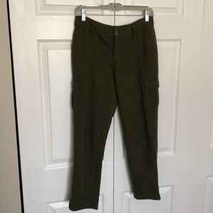 Kate Spade Olive Green Cropped Cargo Pants 🐊
